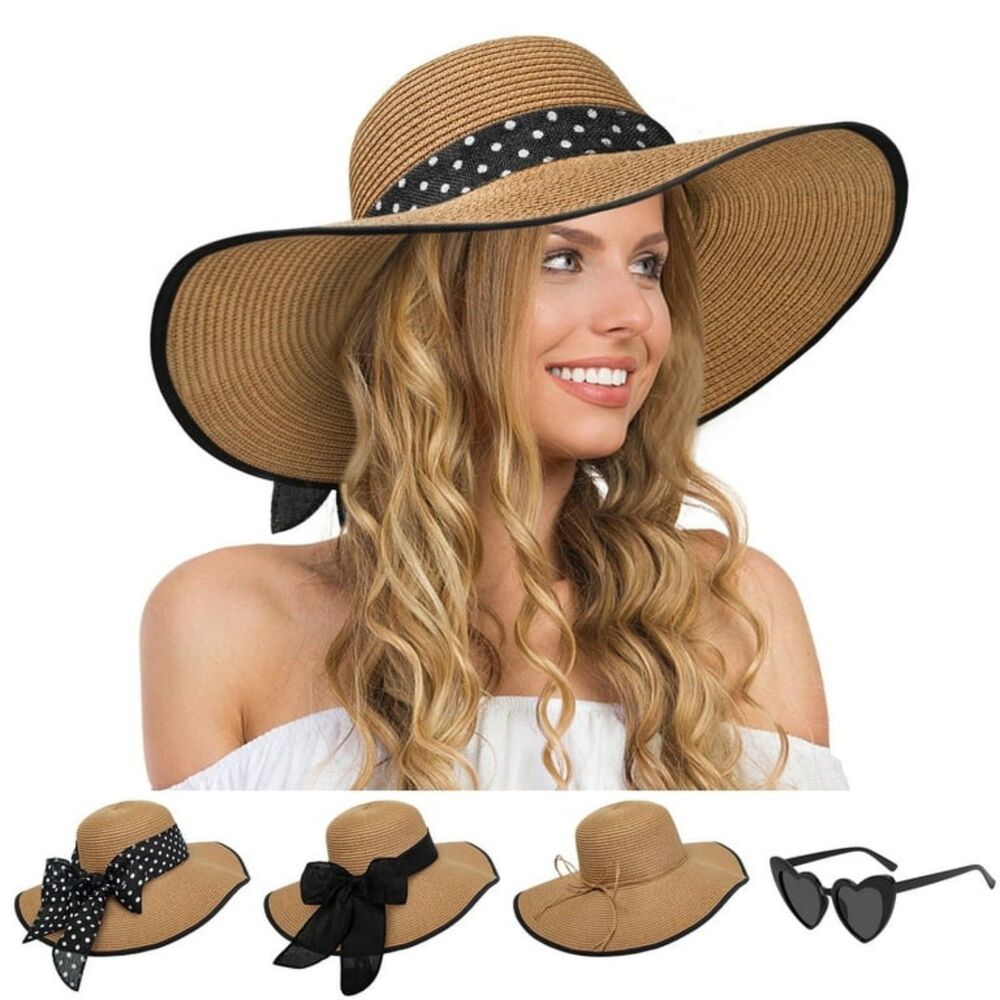 Women's Wide Brim Sun Hat NEW